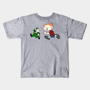 Chasing a Leprechaun! Kids T-Shirt